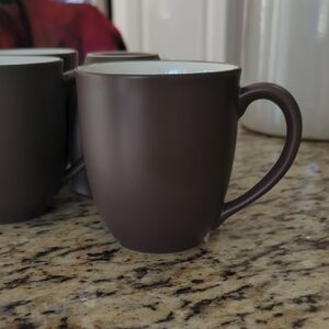 Noritake Colorwave Chocolate Brown Mug Set Of 4
